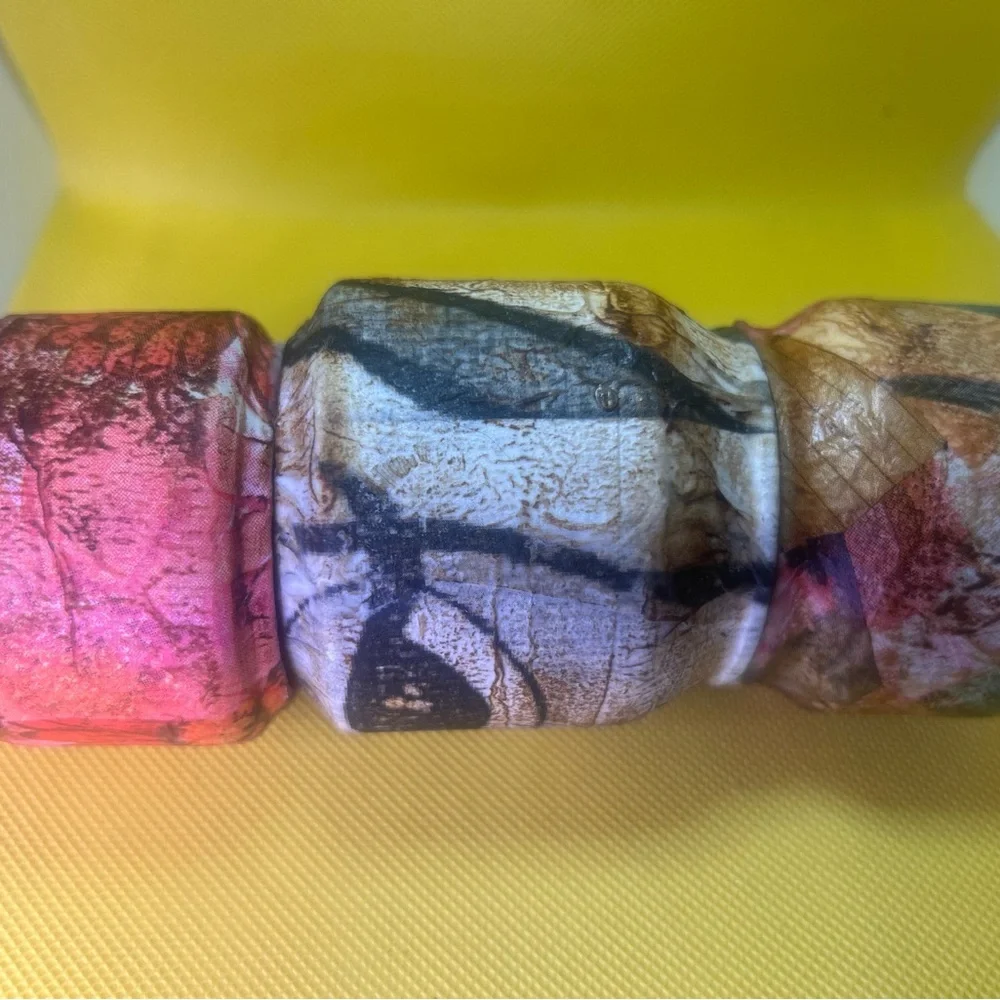 Blue and Cream Rustic Candle Holders - Picture 4 of 10